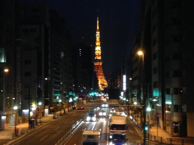 札の辻から東京タワー