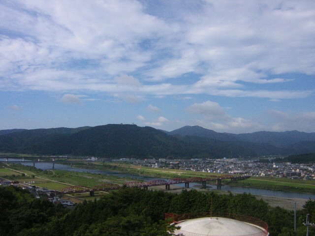 中村城址から四万十川を望む