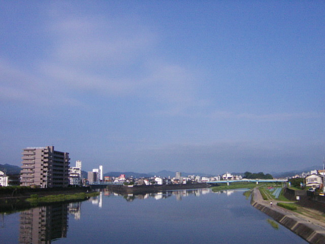 鏡川の沈下橋