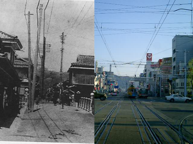 はりまや橋今昔