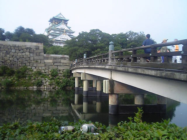 大阪城の朝でっせ!