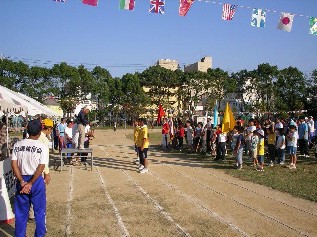 新堀小学校も区民運動会