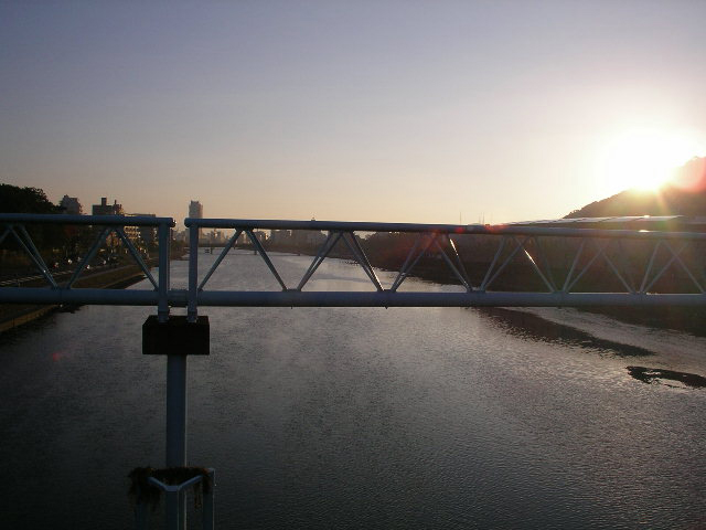 鏡川、柳原橋から水道橋