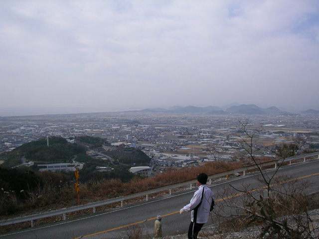 野市、三宝山からのお正月光景