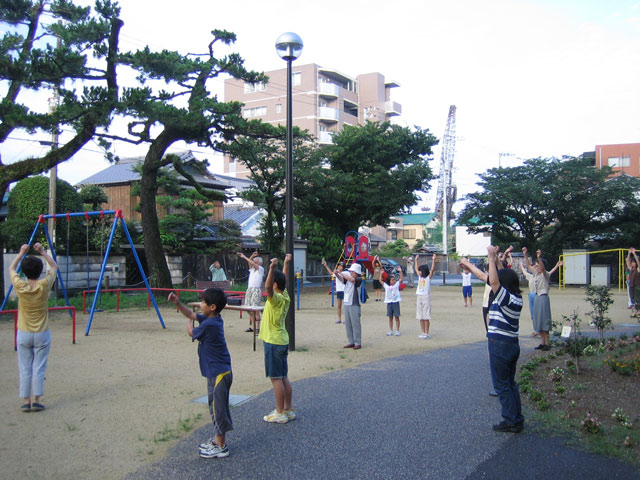 今年も東九反田公園のラジオ体操が始まりました!