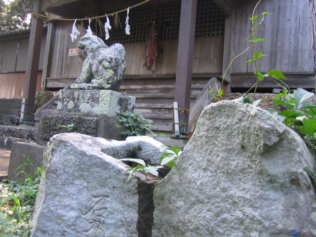 上岡八幡宮、石船伝説、物部氏