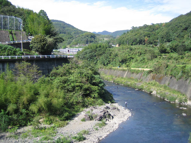 鏡川、温泉RIO、うめ姉やん、鮎釣り