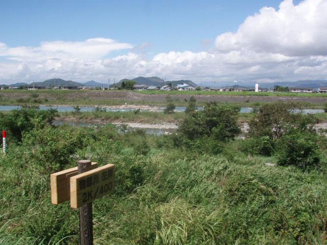 上岡八幡宮、物部川、鮎