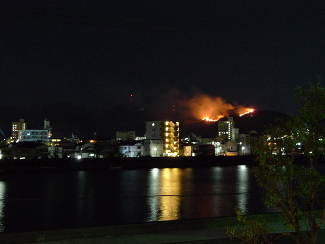 浦戸湾一周ランと高見山の火事