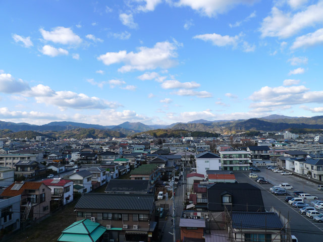 柳田より鴻ノ森方面を眺める