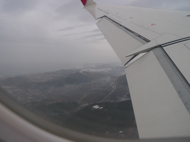 飛行機から鳥瞰しながら考える
