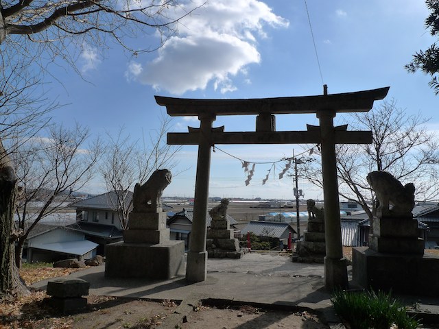 長岡台地の大将軍社さんから眺める