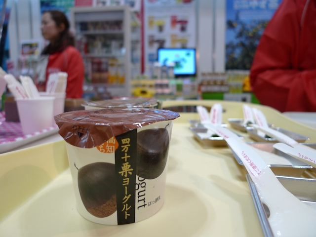 東京で四万十栗のヨーグルト