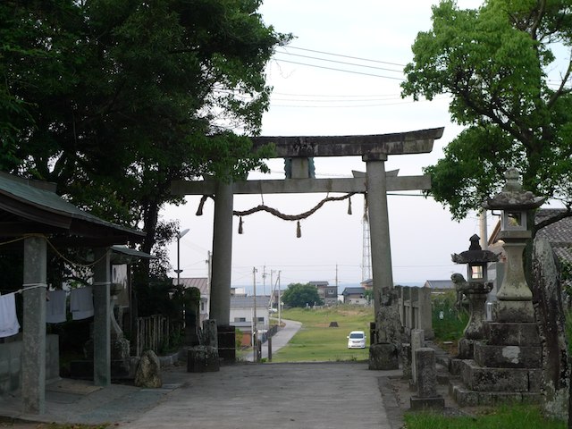 前浜、伊都多神社と防災
