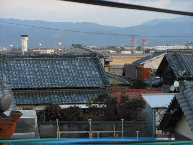 南国市久枝の、津波避難施設からの風景