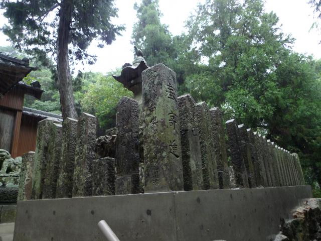 完成、上岡八幡宮石垣改修工事