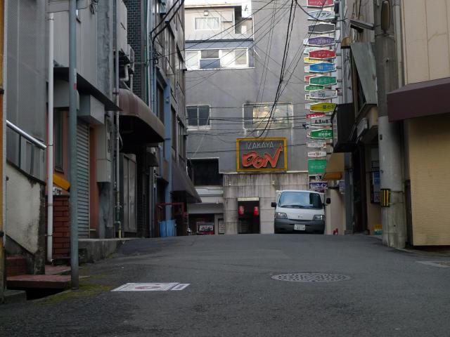 城下町、郭中と下町境界の痕跡考