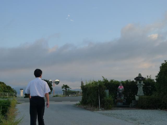 空港、白菊部隊、お地蔵さん