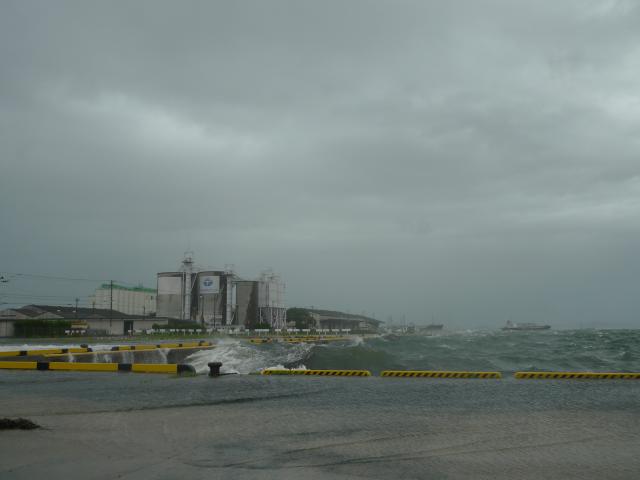 大荒れの瀬戸内海