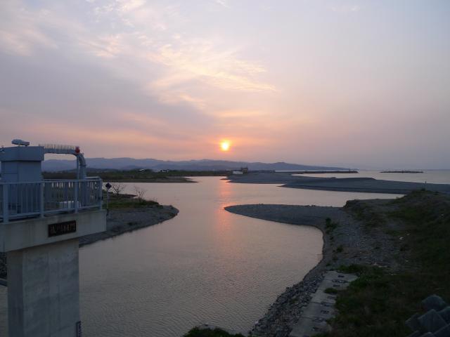 物部川の複雑な河口