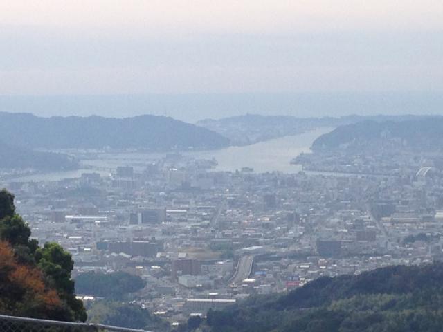 北山からの風景、高知の街の成り立ち