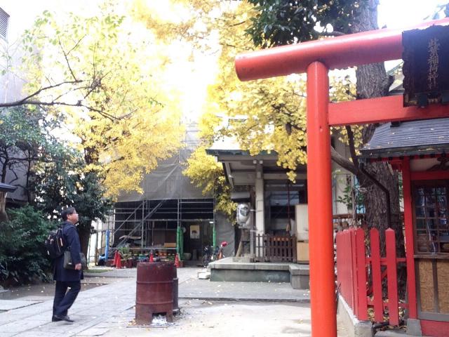 浅草橋、銀杏岡八幡宮さん