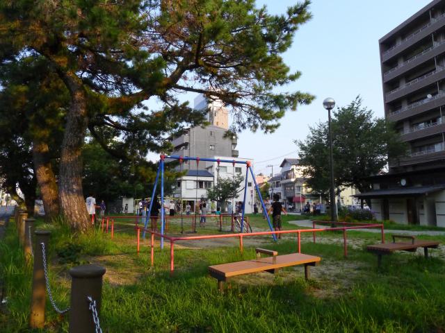 ラジオ体操の風景