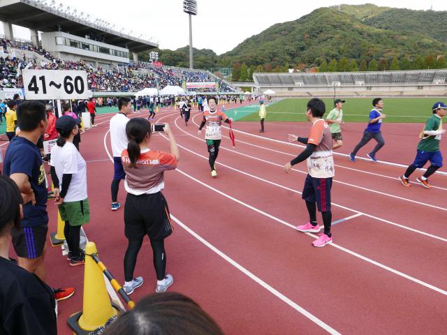 今年はひまわりコーヒーでリレーマラソン