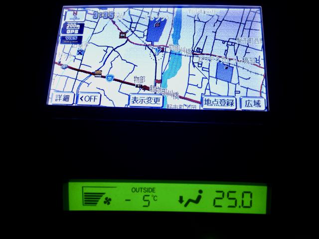 午前3時半、-5℃