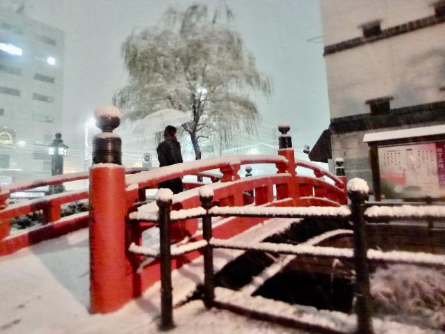 雪のはりまや橋