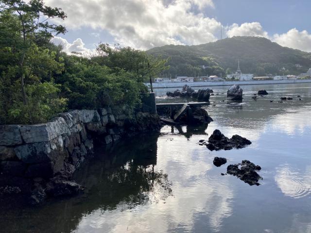 捕鯨砲試射台と玄夫島と五台山