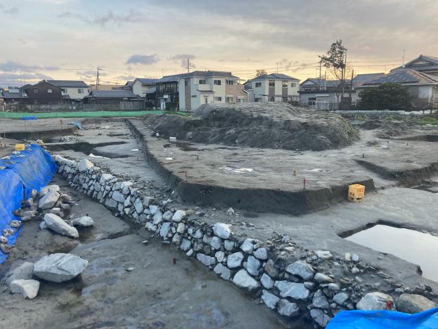 坂本城の石積み、穴太衆の仕業