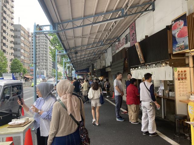 大井町と築地場外と賑わいと
