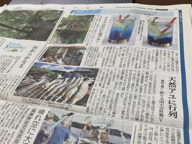 天然あゆまつり、仁淀川の穿入蛇行